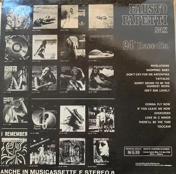 Fausto Papetti - 24ª Raccolta (LP, Album, Mono) - Image 2
