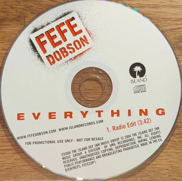 Fefe Dobson - Everything (CD, Single, Promo) - Image 3