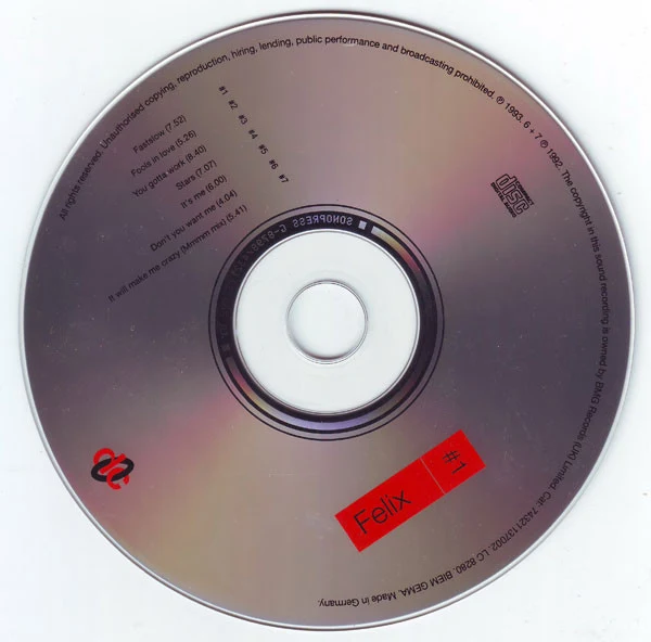 Felix - #1 (CD, Album) - Image 3