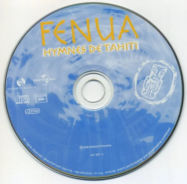 Fenua - Hymnes De Tahiti (CD, Album) - Image 3