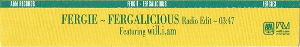 Fergie (2) Featuring Will.i.am* - Fergalicious (CD, Single, Promo) - Image 2