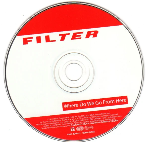 Filter (2) - Where Do We Go From Here (CD, Maxi) - Image 2