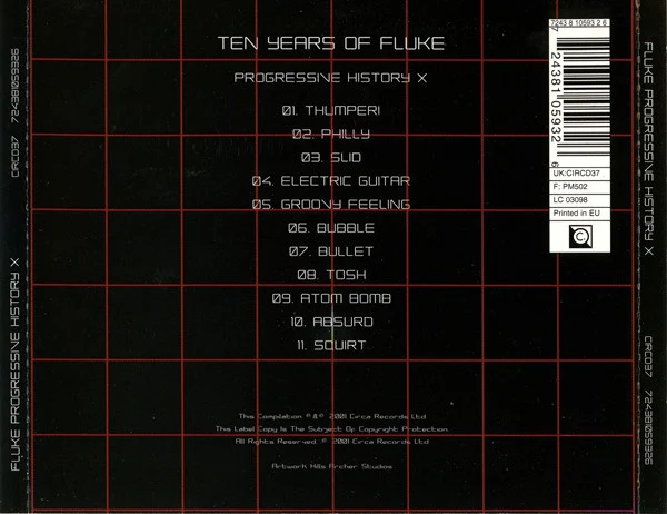 Fluke - Progressive History X (CD, Comp, RP) - Image 2