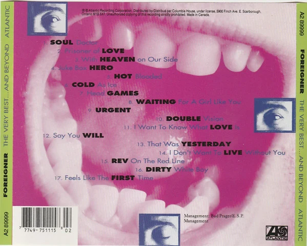 Foreigner - The Very Best...And Beyond (CD, Comp) - Image 3