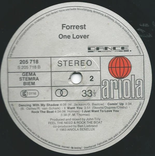 Forrest - One Lover (LP, Album) - Image 4