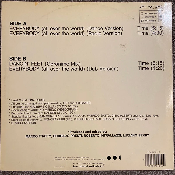 FPI Project - Everybody (All Over The World) (12", Single) - Image 2
