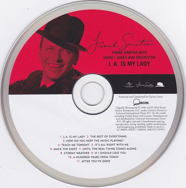 Frank Sinatra With Quincy Jones And Orchestra* - L.A. Is My Lady (CD, Album, RE, RM) - Image 3