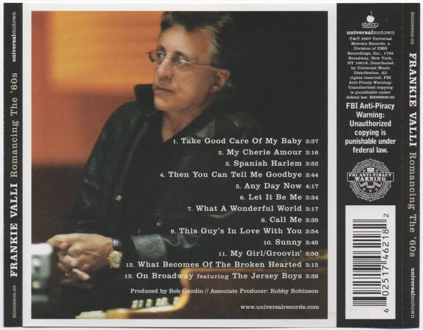 Frankie Valli - Romancing The '60s (CD, Album) - Image 2