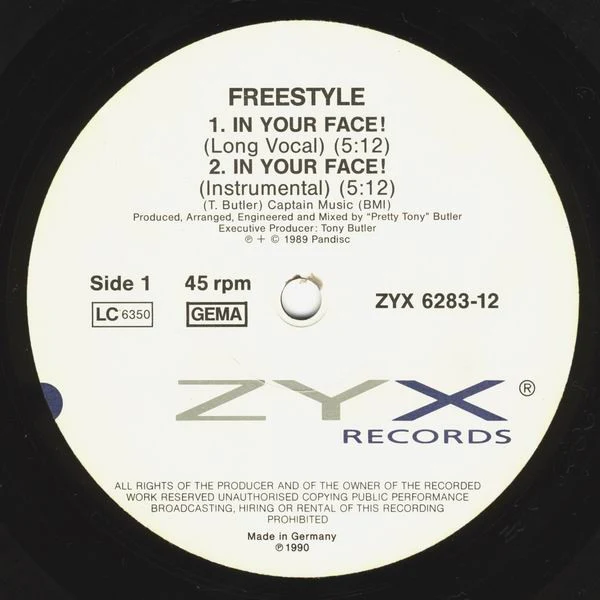 Freestyle - In Your Face (12") - Image 3
