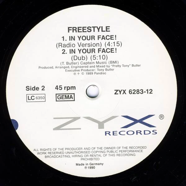 Freestyle - In Your Face (12") - Image 4