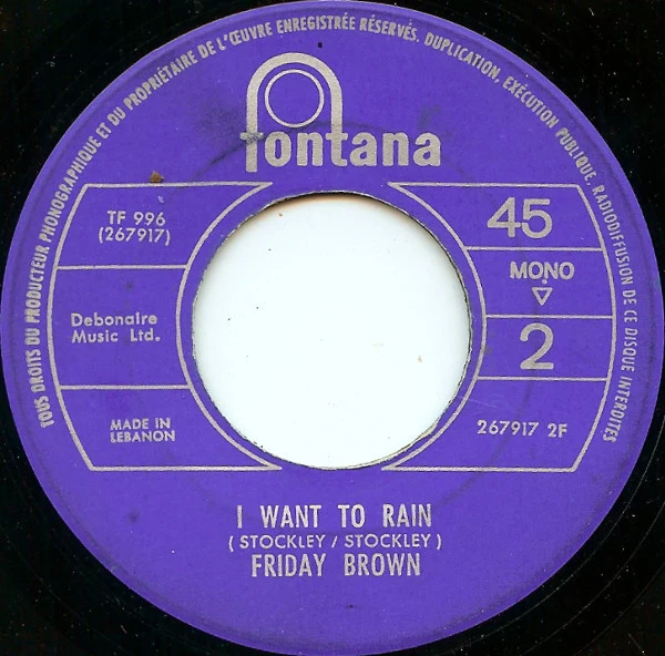 Friday Brown - Stand By Your Man (7", Mono) - Image 2