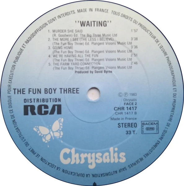 Fun Boy Three - Waiting (LP, Album) - Image 4