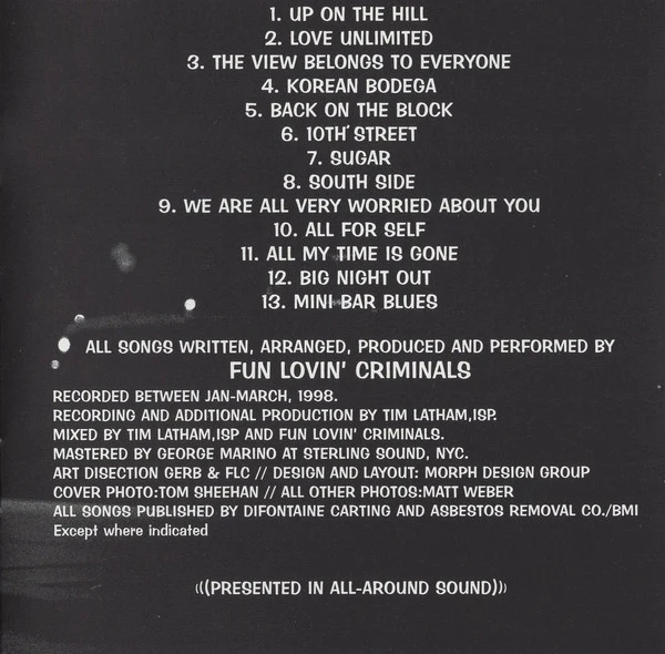 Fun Lovin' Criminals - 100% Colombian (CD, Album) - Image 5