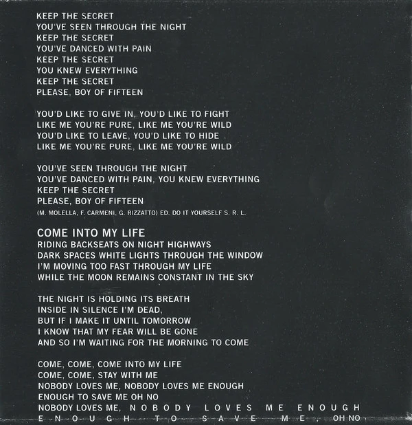 Gala - Come Into My Life (CD, Album) - Image 4