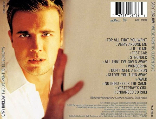 Gary Barlow - Twelve Months, Eleven Days (CD, Album, Enh) - Image 2