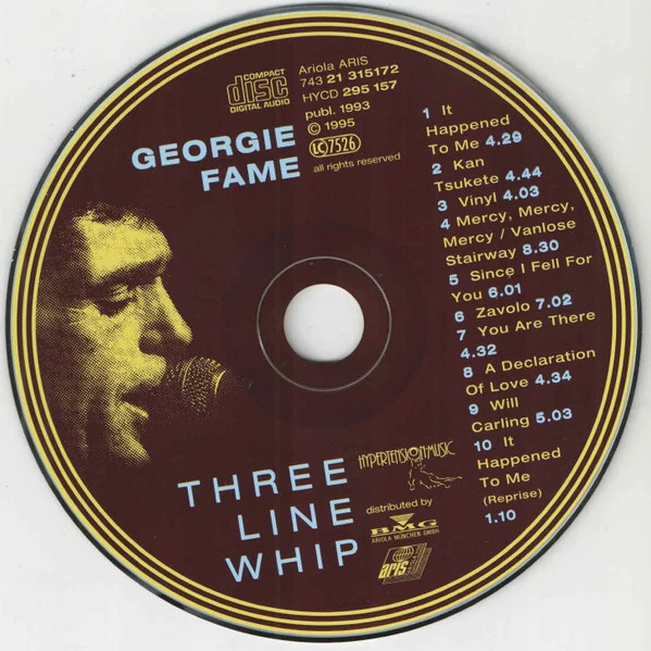 Georgie Fame - Three Line Whip (CD, Album, RE) - Image 3