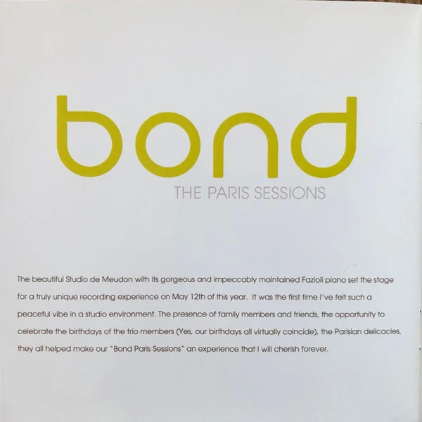 Gerald Clayton - Bond: The Paris Sessions (CD, Album) - Image 5