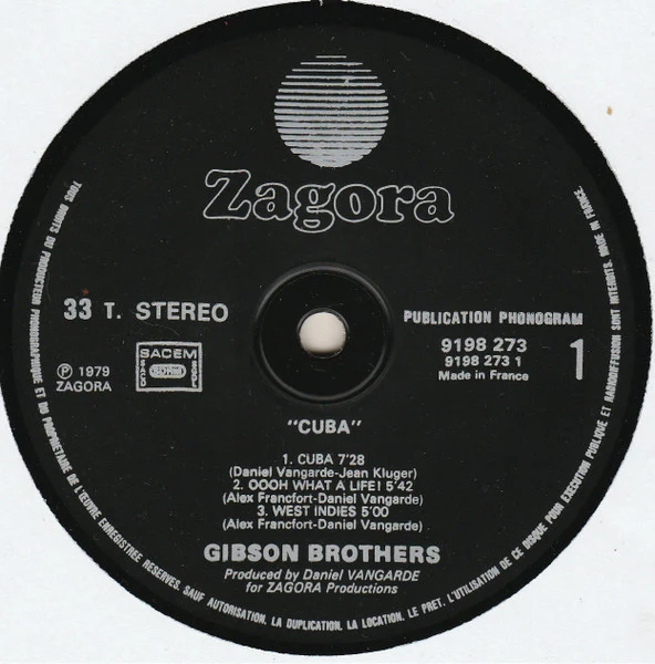Gibson Brothers - Cuba (LP, Album) - Image 4