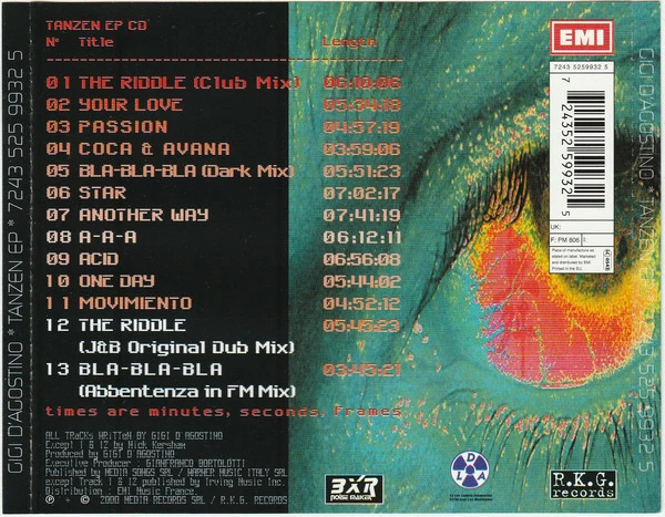 Gigi D'Agostino - Tanzen EP (CD, EP) - Image 2