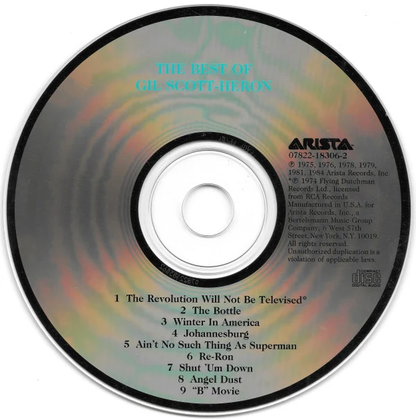 Gil Scott-Heron - The Best Of Gil Scott-Heron (CD, Comp, RE) - Image 3