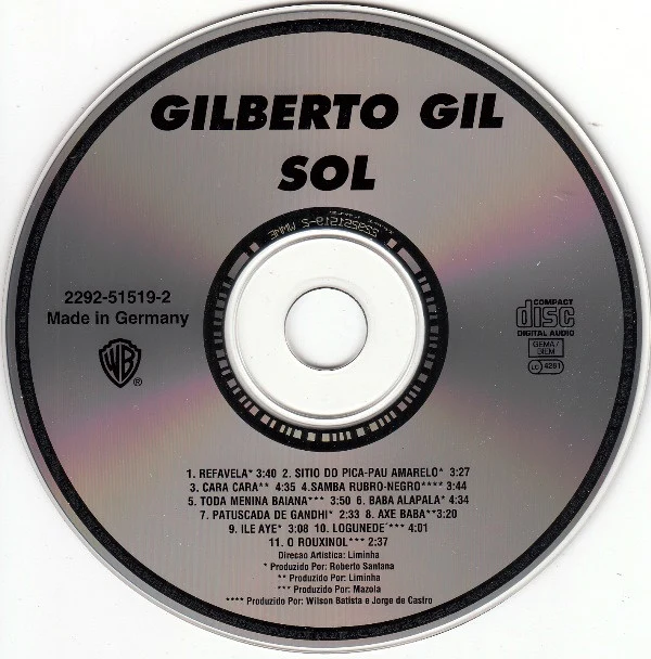 Gilberto Gil - Re Sol Vida (Sol) (CD, Comp) - Image 5