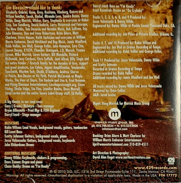 Gin Blossoms - No Chocolate Cake (CD, Album) - Image 4