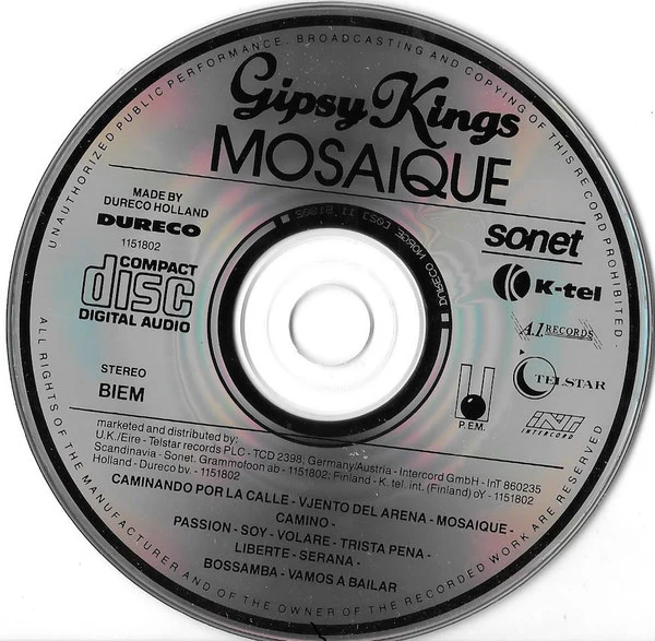 Gipsy Kings - Mosaïque (CD, Album) - Image 4