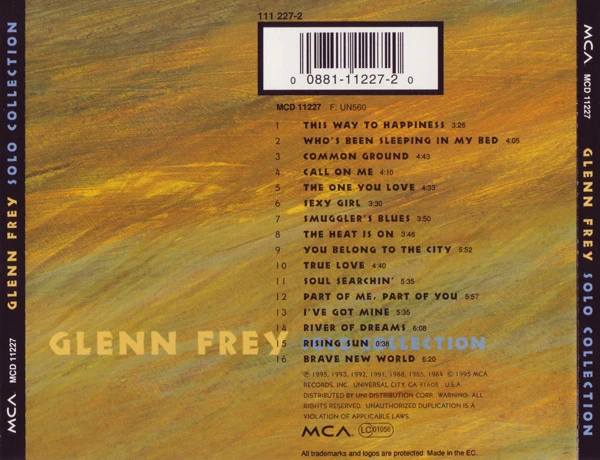 Glenn Frey - Solo Collection (CD, Comp) - Image 2