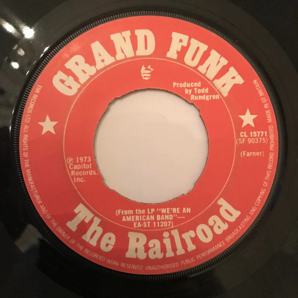 Grand Funk Railroad - Walk Like A Man (7", Single) - Image 2