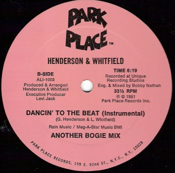 Greg Henderson & Leugene Whitfield - Dancin' To The Beat (12") - Image 2