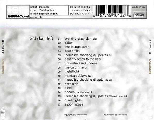 Hacienda - 3rd Door Left (CD, Album) - Image 3