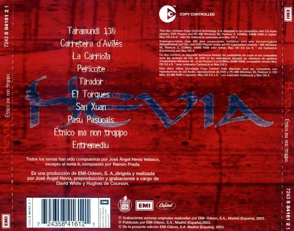 Hevia - Étnico Ma Non Troppo (CD, Album, Cop) - Image 2