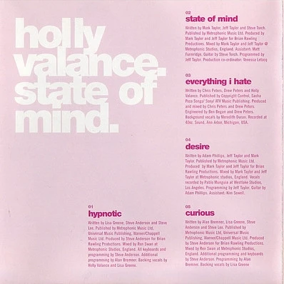 Holly Valance - State Of Mind (CD, Album) - Image 5