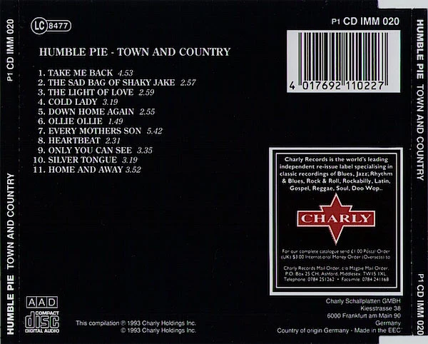 Humble Pie - Town And Country (CD, Album, RE) - Image 2