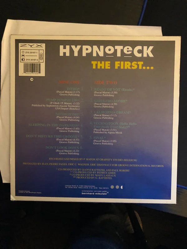 Hypnoteck - The First (LP, Album) - Image 2