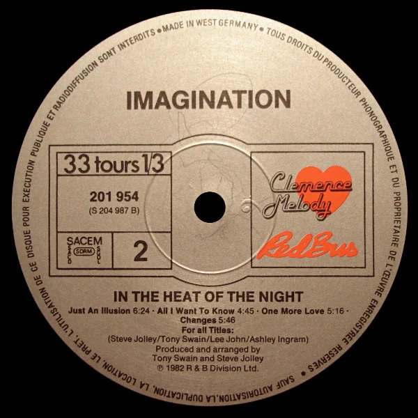 Imagination - In The Heat Of The Night (LP, Album, Gat) - Image 5