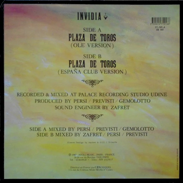 Invidia - Plaza De Toros (12", Maxi) - Image 2