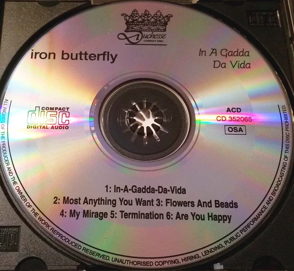Iron Butterfly -  In A Gadda Da Vida  (CD, Album, RE) - Image 3