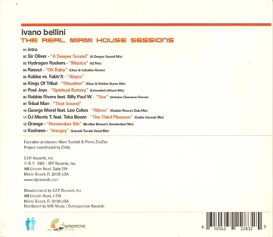 Ivano Bellini - The Real Miami House Sessions (CD, Mixed) - Image 2