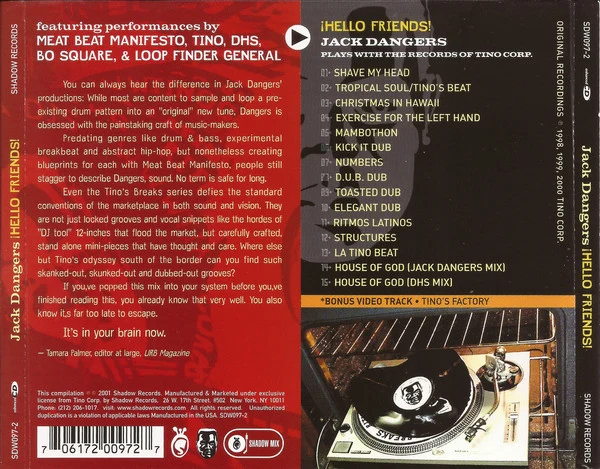 Jack Dangers - ¡Hello Friends! (CD, Comp, Enh, Mixed) - Image 2