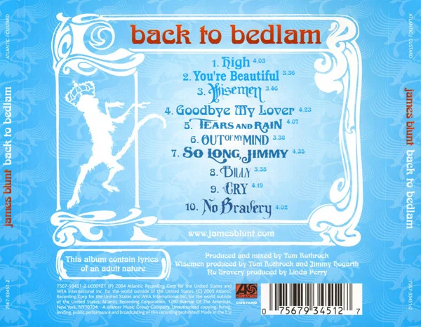 James Blunt - Back To Bedlam (CD, Album) - Image 2