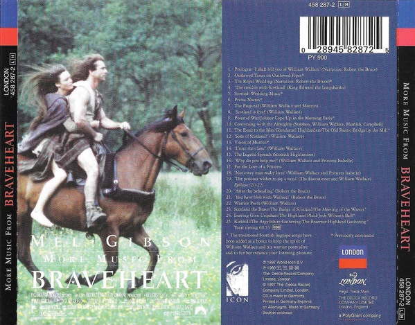 James Horner, London Symphony Orchestra - More Music From Braveheart (CD, Album) - Image 2