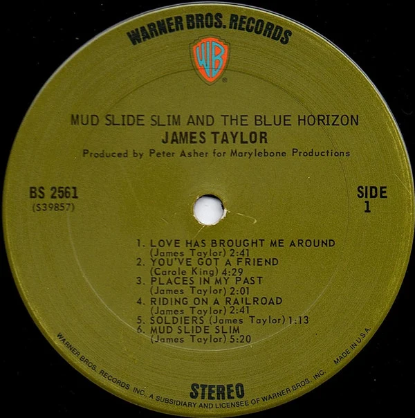 James Taylor (2) - Mud Slide Slim And The Blue Horizon (LP, Album, Gat) - Image 3