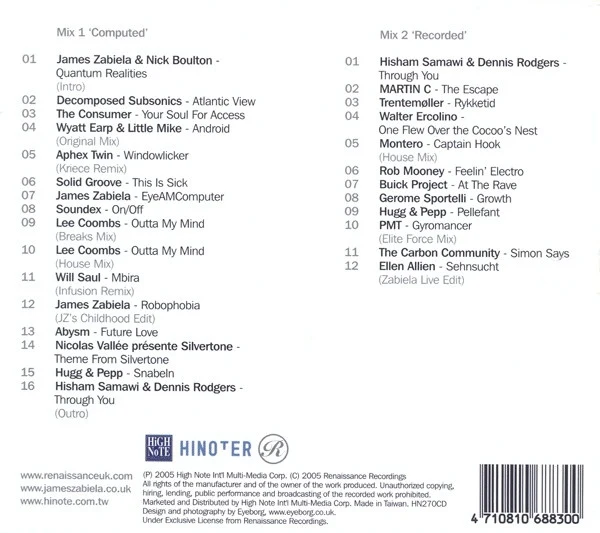 James Zabiela - Utilities (2xCD, Comp, Mixed) - Image 2