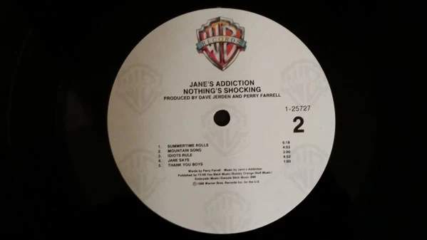 Jane's Addiction - Nothing's Shocking (LP, Album) - Image 4