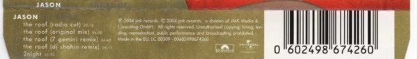 Jason (5) - The Roof (CD, Maxi) - Image 3