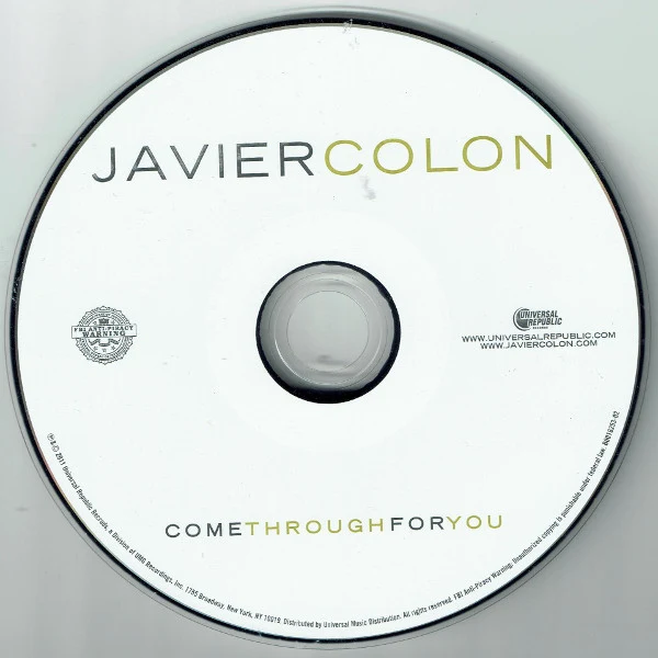 Javier Colon - Come Through For You (CD, Album) - Image 2