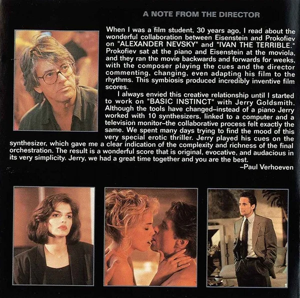 Jerry Goldsmith - Basic Instinct (Original Motion Picture Soundtrack) (CD, Album) - Image 3