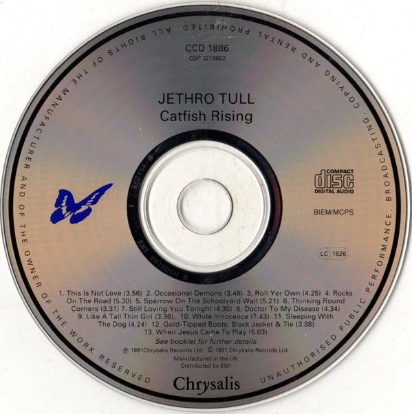 Jethro Tull - Catfish Rising (CD, Album) - Image 3
