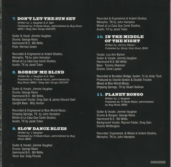 Jimmie Vaughan - Do You Get The Blues (CD, Album) - Image 4